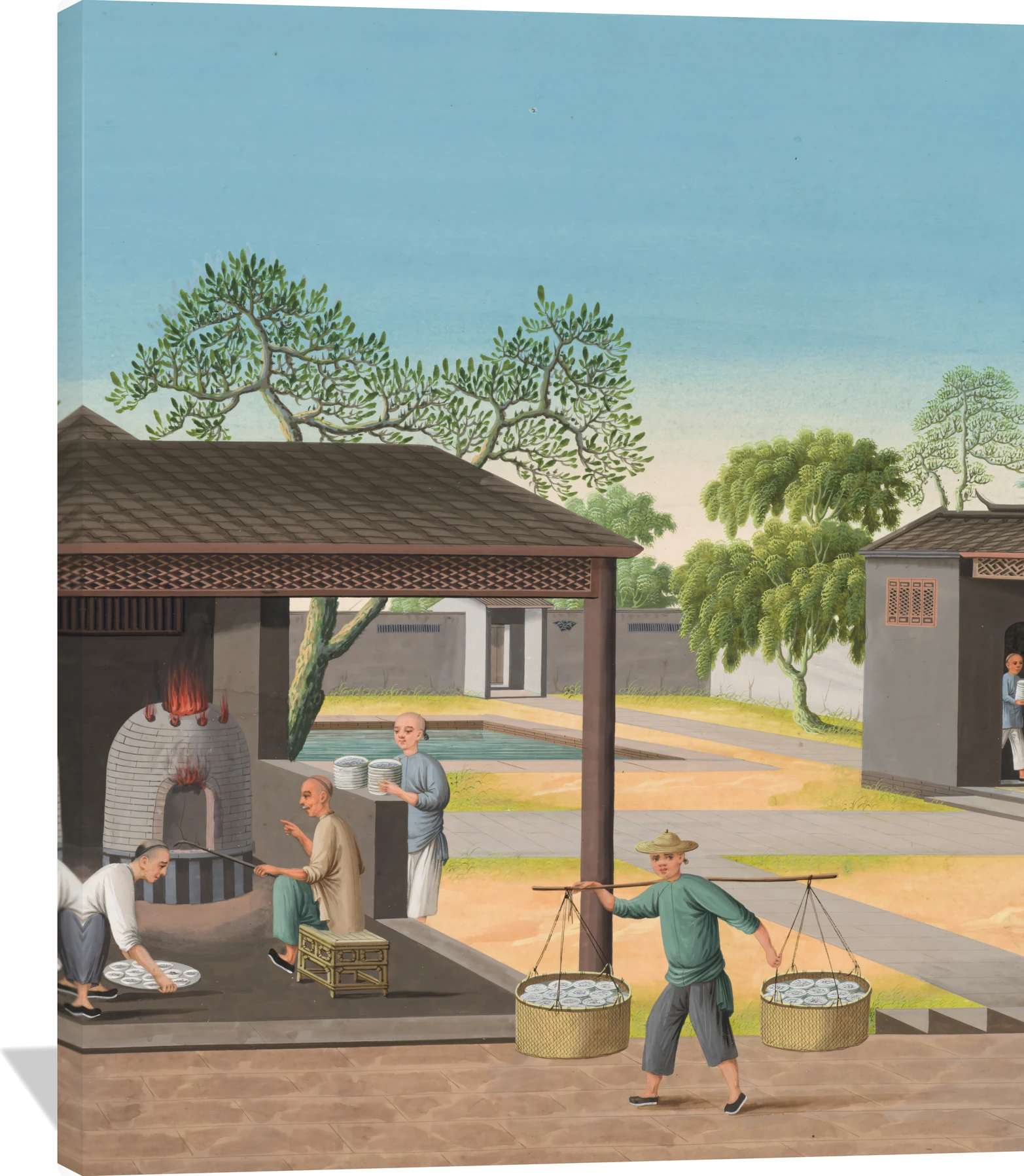 Using Muffle Stoves for the Firing of Porcelain in a Cantonese Workshop