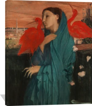 Young Woman with Ibis