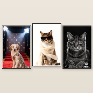 Cover Star pet portrait canvas