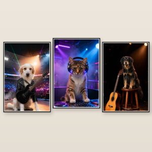 Headliner pet portrait canvas