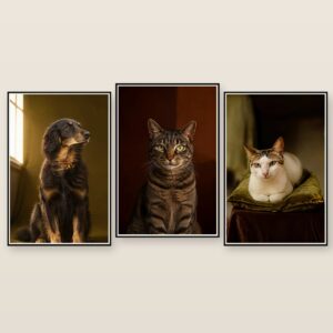 Heirloom pet portrait canvas