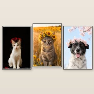 In Full Bloom pet portrait canvas