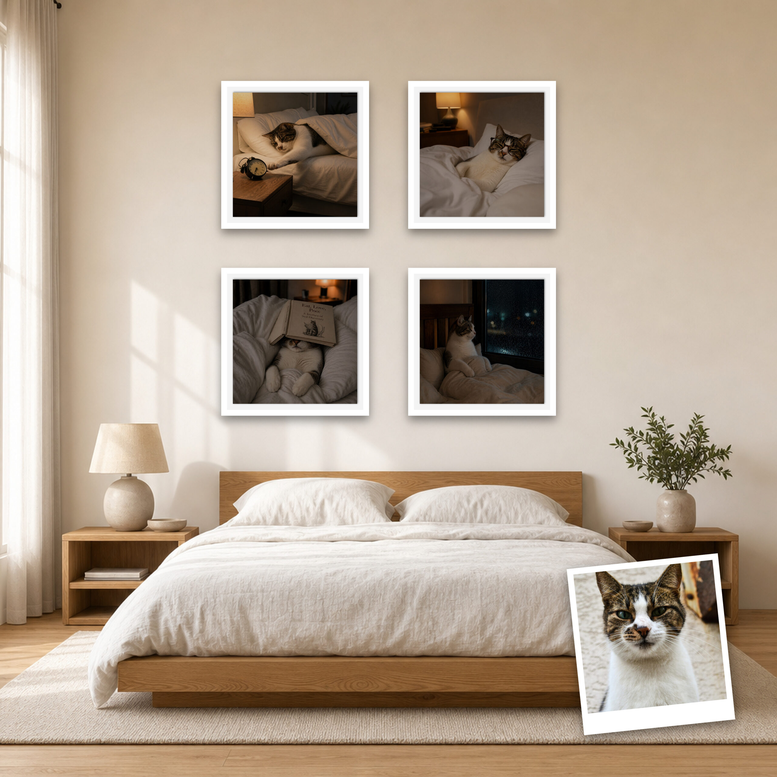 Do Not Disturb pet portrait canvas