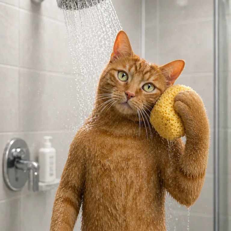 The Big Soak custom pet portrait on canvas