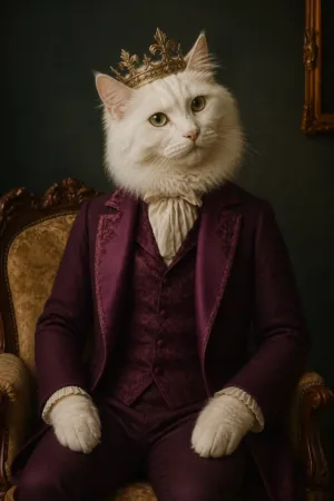 Regency Gentleman: custom cat portrait in The Masterpiece style