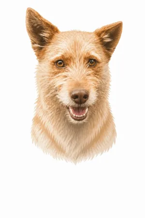 Simply You: custom dog portrait in the In Loving Memory style