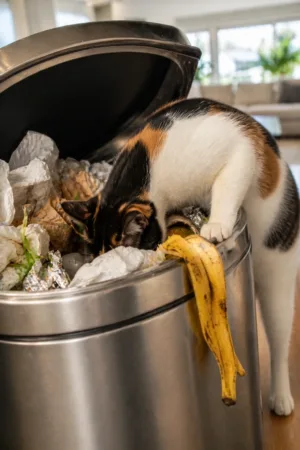Trash Diver: custom cat portrait in The Usual Suspect style