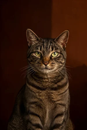 Timeless: custom cat portrait in the Heirloom style