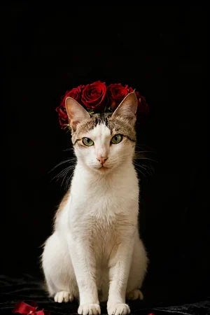 In Full Bloom pet portrait style