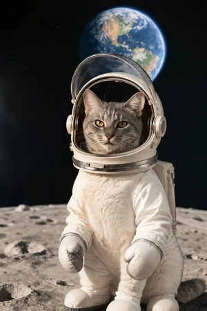 Lift Off pet portrait style