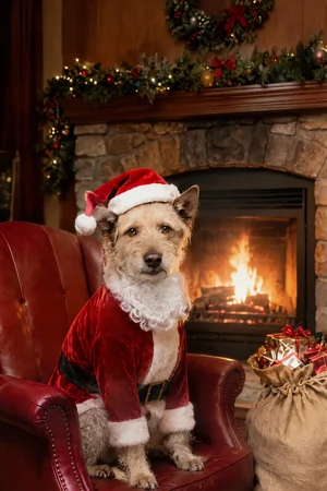 Merry Mischief pet portrait style