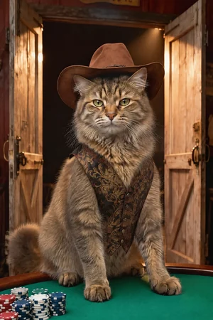 New Sheriff in Town pet portrait style