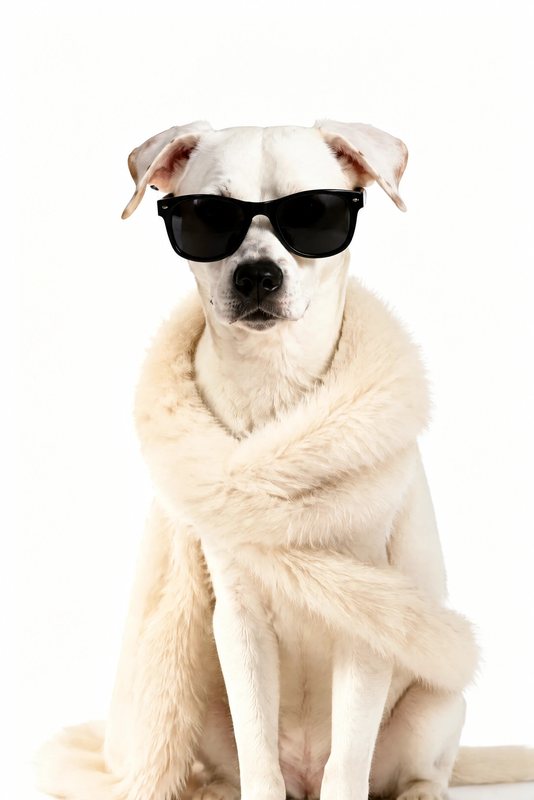 The Couture Shoot look made with a white boxer mix
