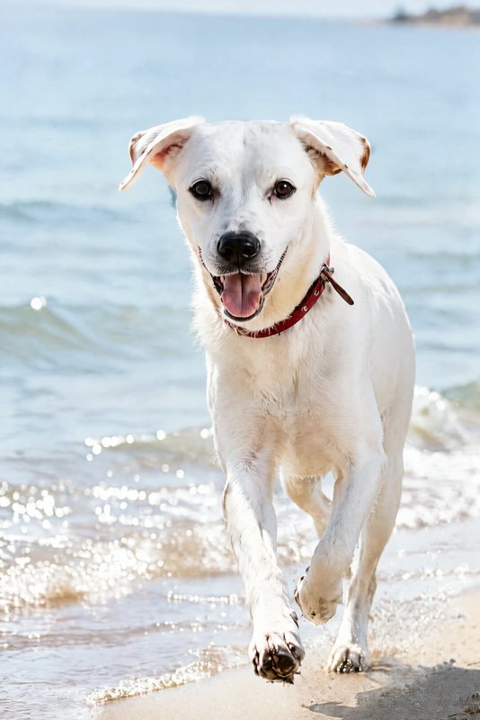 The Shoreline Sprint look made with a white boxer mix