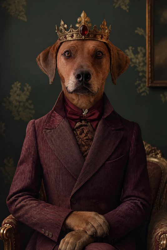 The Victorian Gentleman look made with a red-brown hound