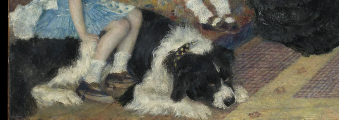 Detail showing the animal at rest in Renoir, 1878